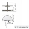 Bandeja Giratoria Semicircular 180º Mueble Rincón Línea Compact