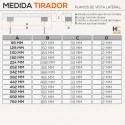Tirador 2400 Acero Inoxidable Cocina