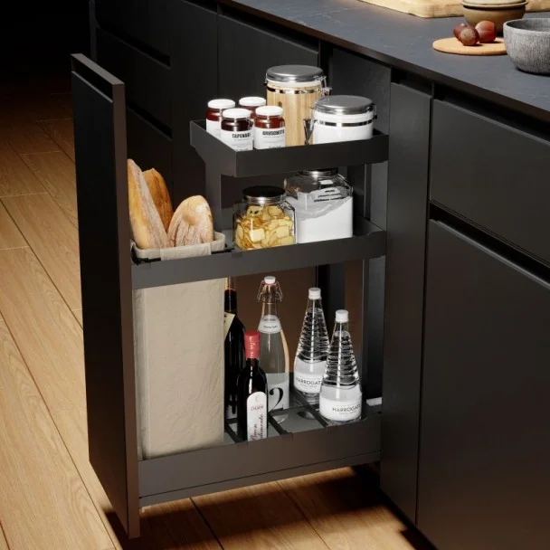 Botellero Panero Extraíble 3 Alturas Nova Flat Basal para Cocina