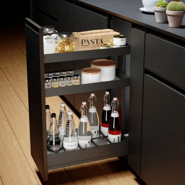 Botellero Extraíble 3 Alturas Nova Flat Basal para Cocina