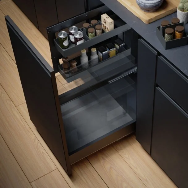 Estante Despensero Extraíble Nova Flat Lateral para Cocina