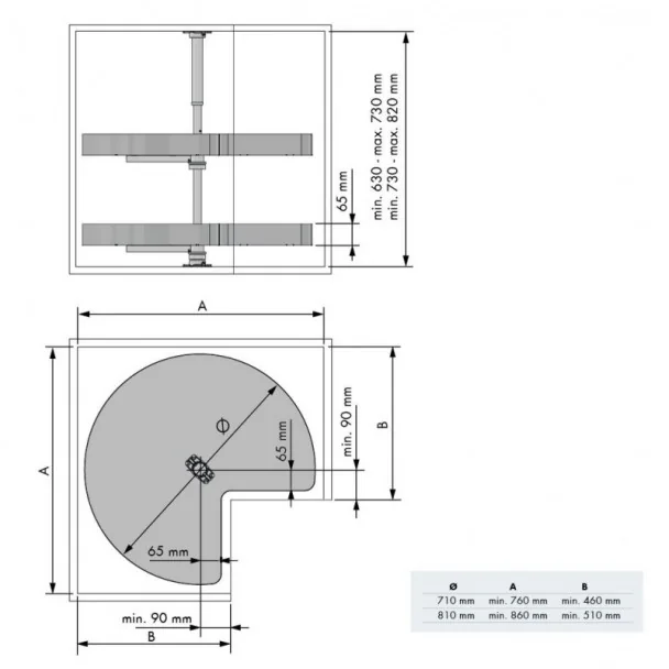 Bandeja Giratoria 270º Nova Flat para Cocina | Menage Confort