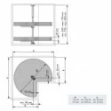 Bandeja Giratoria 270º Nova Flat para Cocina | Menage Confort