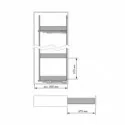 Columna Extraíble Botellero Nova Flat | Menage Confort