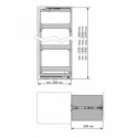 Columna Extraíble Nova Flat para Cocina | Menage Confort
