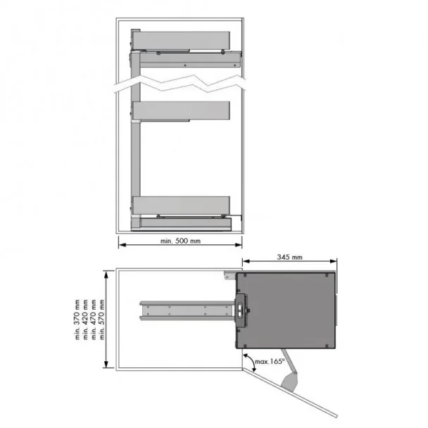 Columna Despensero Titán Nova Flat Cocina | Menage Confort