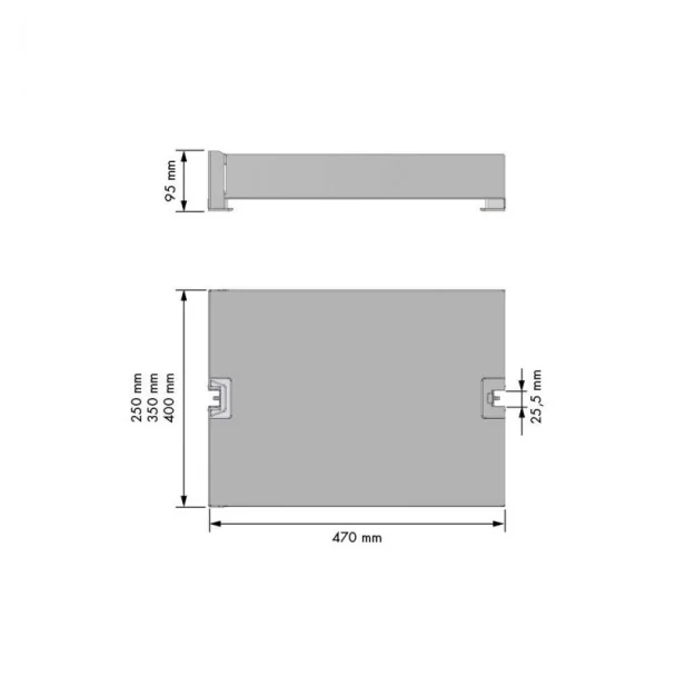 Cestillo para Columna Extraíble Nova Flat | Menage Confort