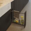 Soporte Paños Extraíble Antracita Compact | Menage Confort Cocina