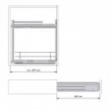 Soporte Paños Extraíble Antracita Compact | Menage Confort Cocina