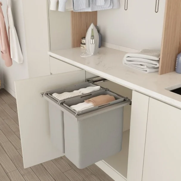 Tolva Ropa Extraíble para Puerta Batiente | Menage Confort