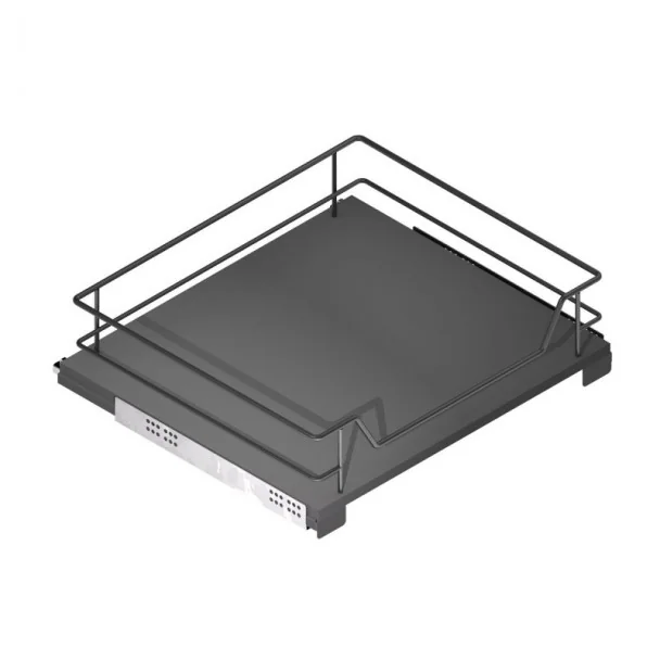 Cesto Extraíble Multiuso Antracita Compact para Cocina