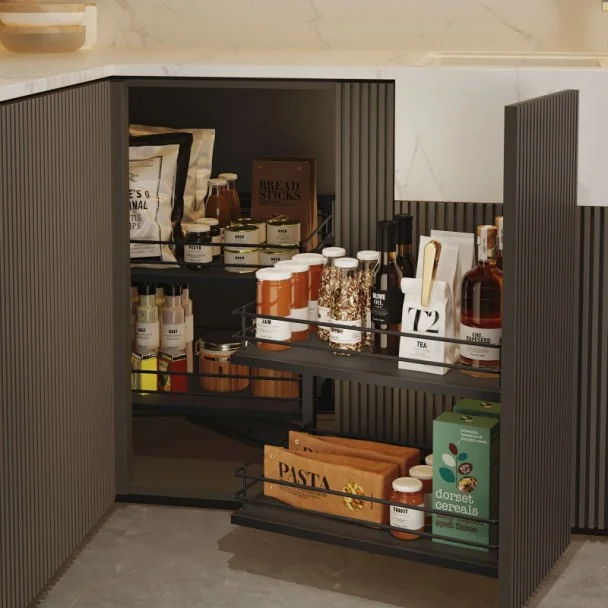 Bastidor Extraíble Articulado Antracita Compact para Cocina