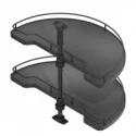 Bandeja Semicircular 180º Antracita Compact | Menage Confort