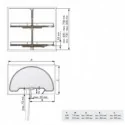 Bandeja Semicircular 180º Antracita Compact | Menage Confort