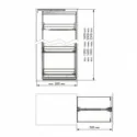 Bastidor Columna Antracita Compact | Menage Confort Cocina