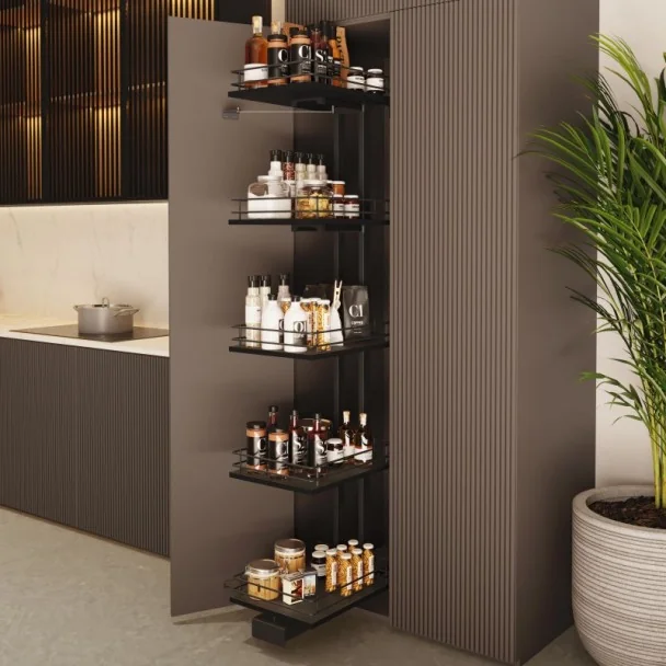 Columna Despensero Antracita Titán Compact Cocina | Menage Confort