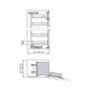 Columna Despensero Antracita Compact para Cocina | Menage Confort