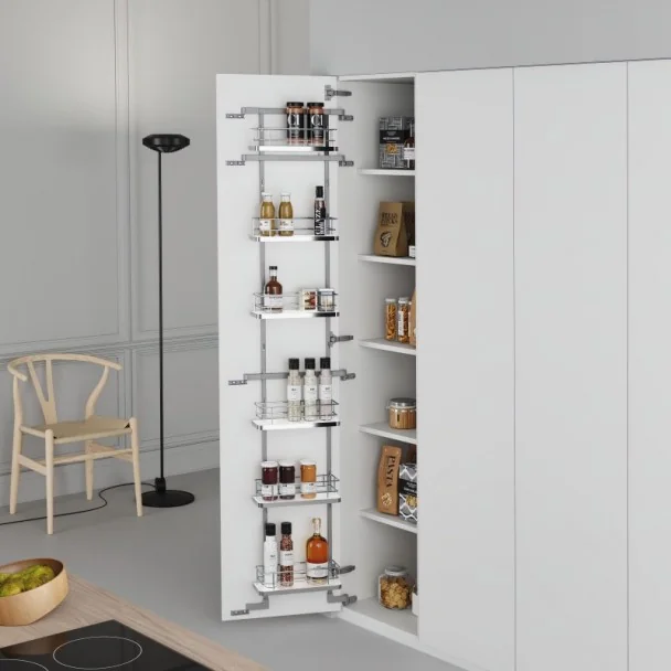 Estante Despensero Cromo Compact para Cocina | Menage Confort