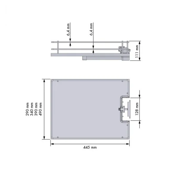Cestillo para Despensero Antracita Titán Compact