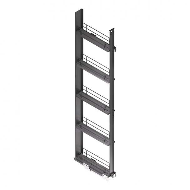 Columna Extraíble Botellero Antracita Compact para Cocina