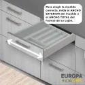 Cubertero PVC Gris para Cajón de Cocina Europa