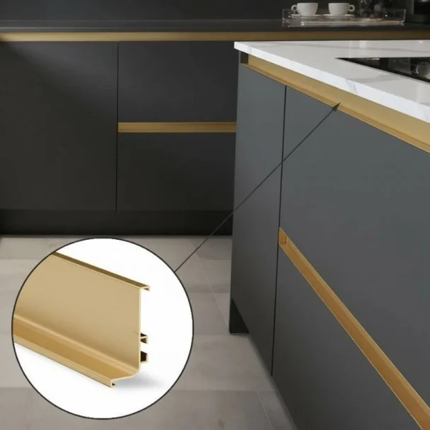 Perfil Sistema Gola Horizontal Superior Blanco 8006