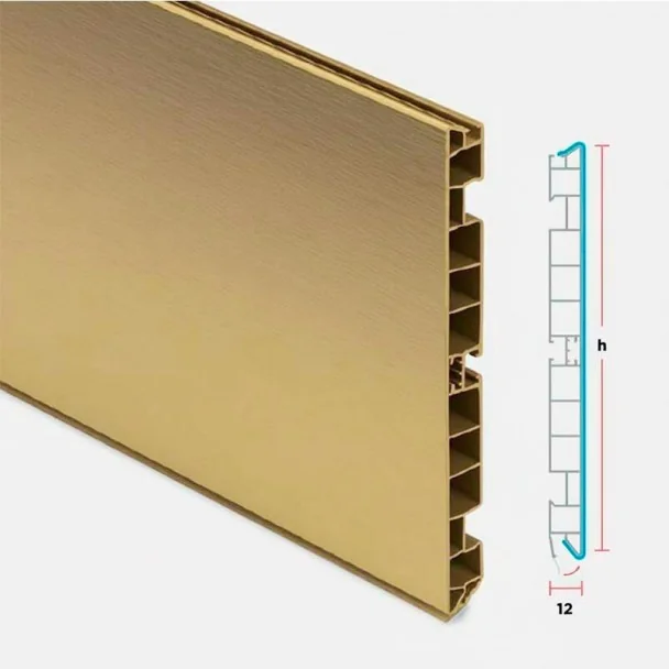 Zócalo de PVC Acabado Oro Para Cocina