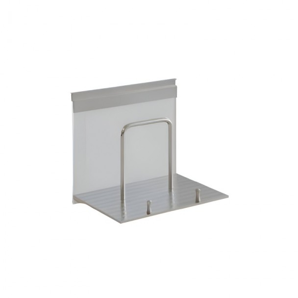 Portatablet en aluminio y cristal