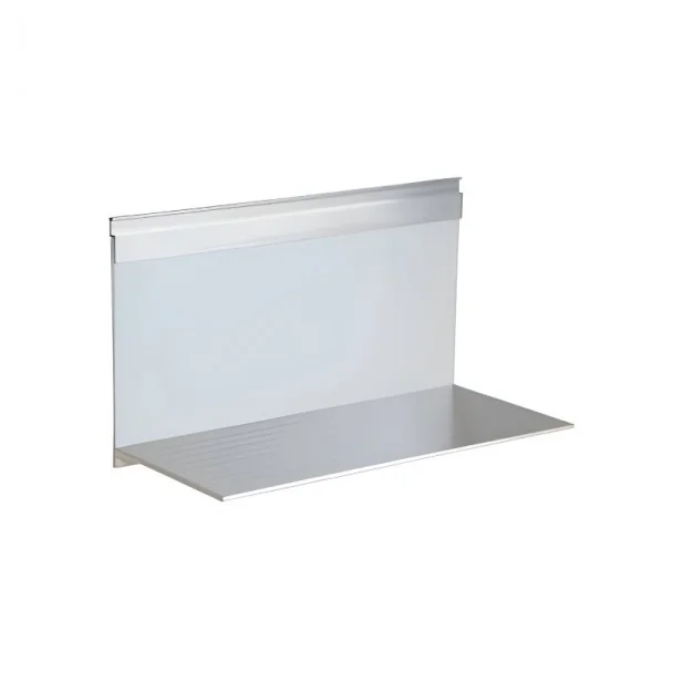 Estante en aluminio y cristal