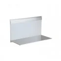 Estante en aluminio y cristal