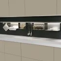 Estante en aluminio y cristal