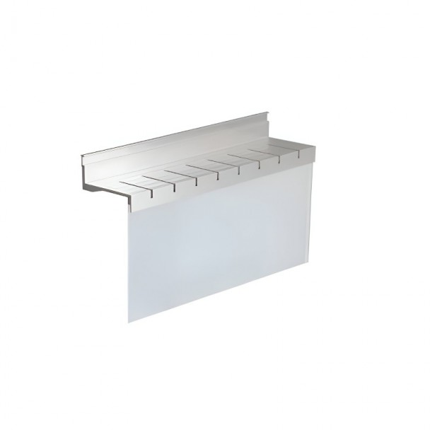 Portacuchillos en aluminio y cristal