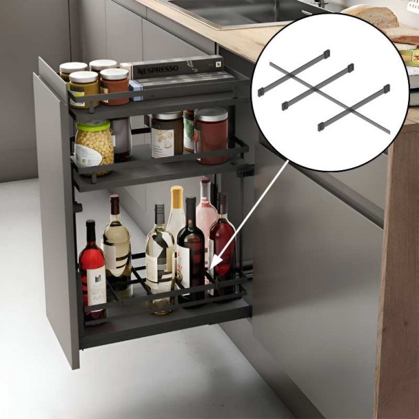 Separador Color Antracita para Extraíbles Flat