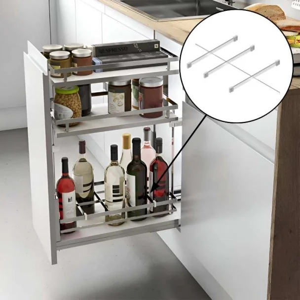 Separador Acero Cromo para Extraíbles Flat