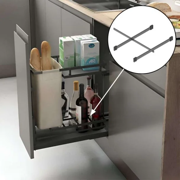 Separador Antracita para Extraíbles Paneros Flat