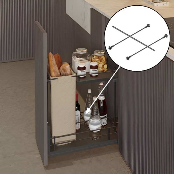 Separador Botellero Panero Antracita Compact