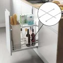 Separador Botellero Panero Cromado Compact