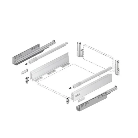 Cacerolero de Cocina Hettich InnoTech Atira Plata 30 kg