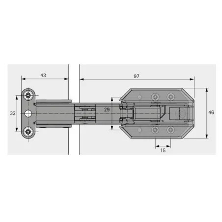 Set Bisagra Kamat 115° | Hettich 9239784