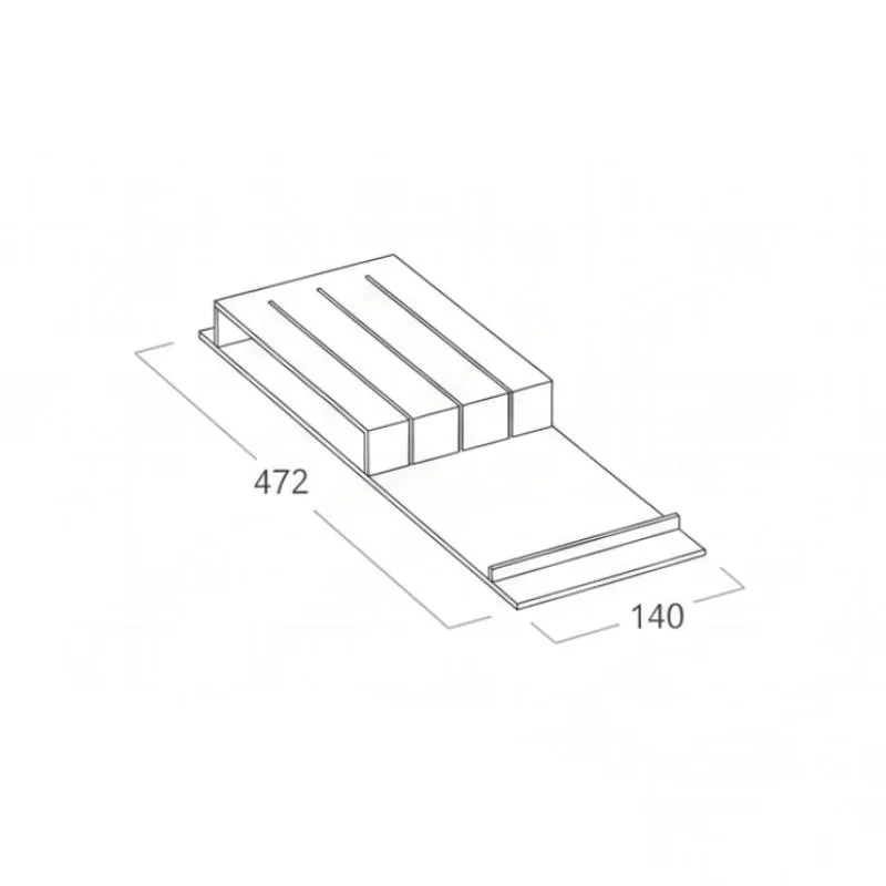 Cuchillero para 3 cuchillos Cuibus | Cucine Oggi BN521.003.001