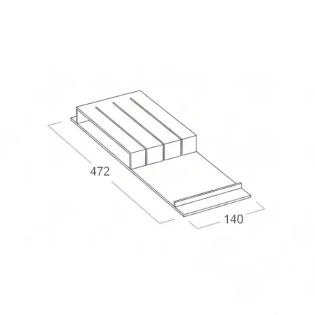 Cuchillero para 3 cuchillos Cuibus | Cucine Oggi BN521.003.001