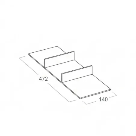Separador para 3 huecos Cuibus | Cucine Oggi BN521.006.001