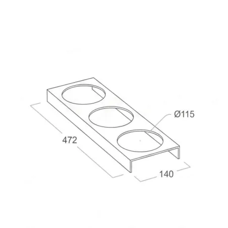 Portabotes para 3 | Cucine Oggi BN521.001.002
