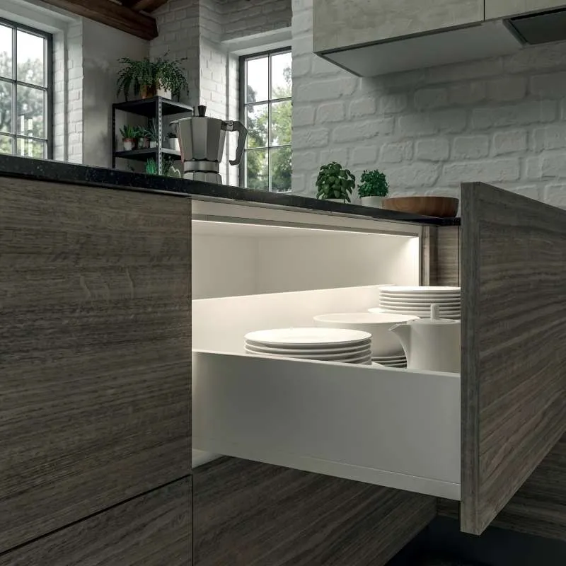 Perfil Luz Led Kiton para Interior Muebles/Cajones de Cocina