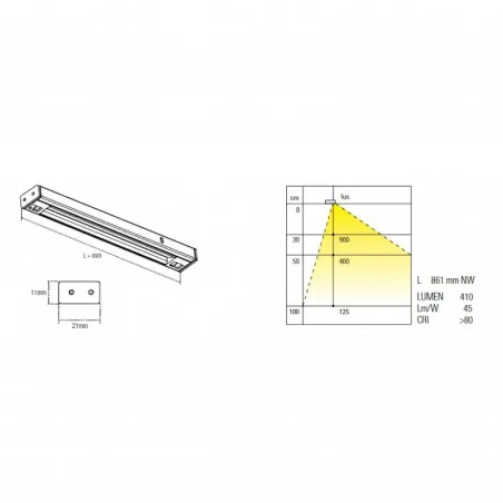 Perfil Luz Led Kiton para Interior Muebles/Cajones de Cocina