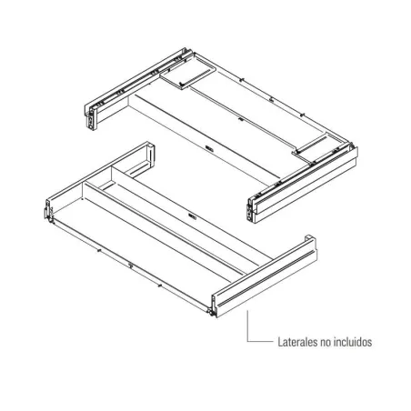 Cesto Bajo Regulable para Fregadero Cocina | Vibo KSSRLSC60GM