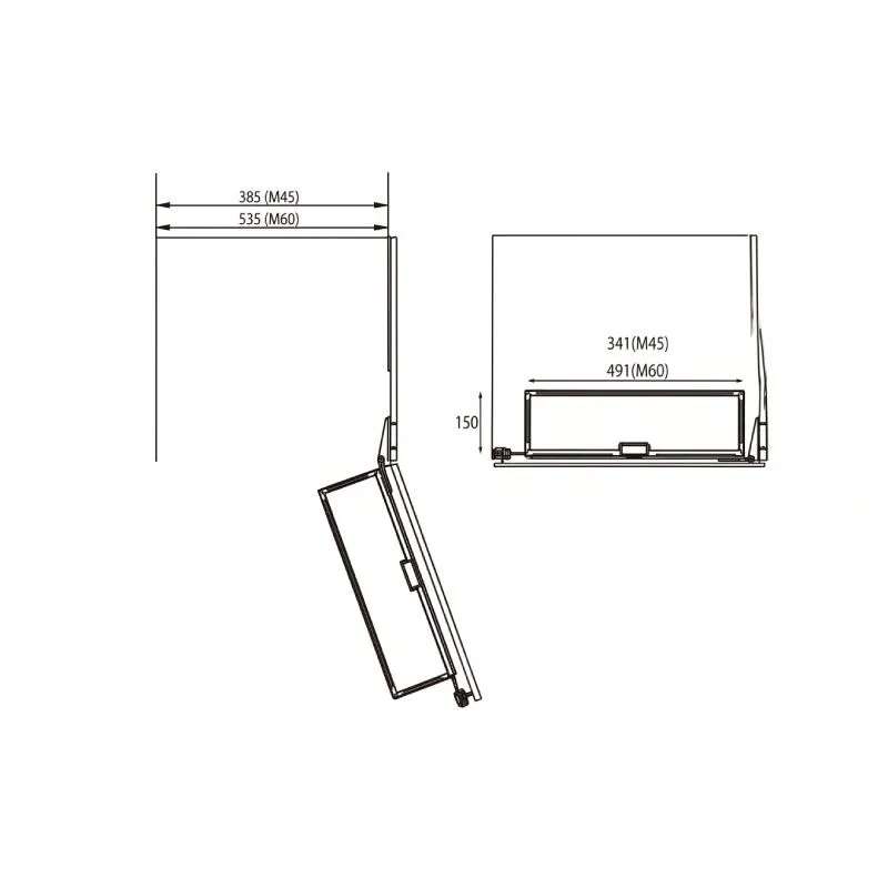 Kit Columna Despensero Fija Single Lamina | Vibo EDCI456M2LGMEX
