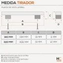 Tirador 4776 Cromo Mate Cocina