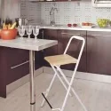 Pata Metálica 83 cm para Mesa o Barra de Cocina