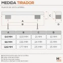 Tirador 2348 Rústico Cocina